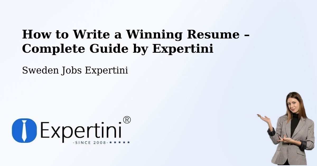 Resume Writing Guide for Job Seekers – Malmö - Malmö, Sweden Jobs Expertini