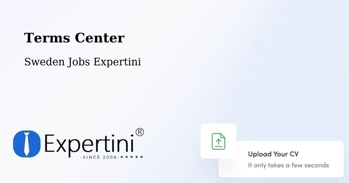 Terms of Service – Malmö - Sweden Jobs Expertini